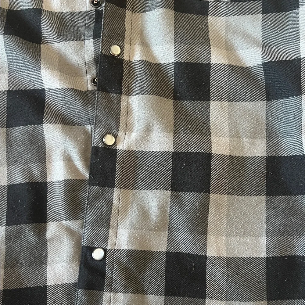 DIXXON Monochrome Plaid Flannel Shirt - Picture 4 of 4